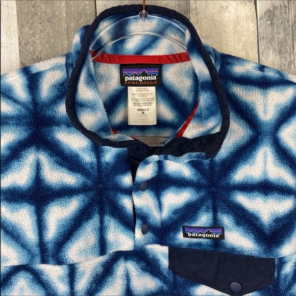 Patagonia T Snap Winter Tye Dye Fleece Size Medium - Picture 6 of 8